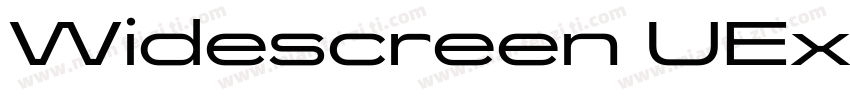Widescreen UEx Blackl字体转换